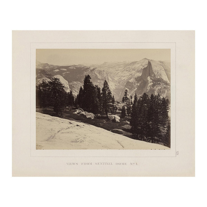 View from Sentinel Dome 1, Yosemite 1868 - Muir Way - Photograph