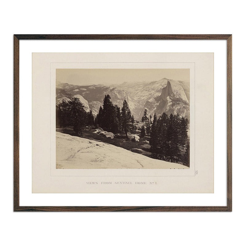 View from Sentinel Dome 1, Yosemite 1868 - Muir Way - Photograph