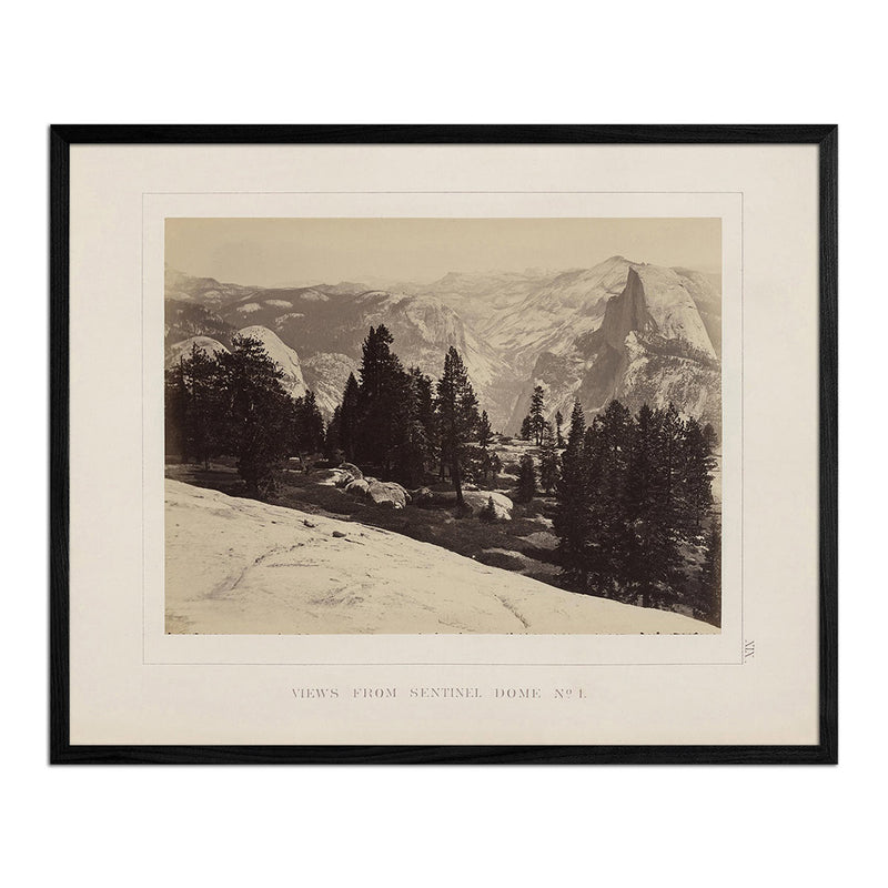View from Sentinel Dome 1, Yosemite 1868 - Muir Way - Photograph