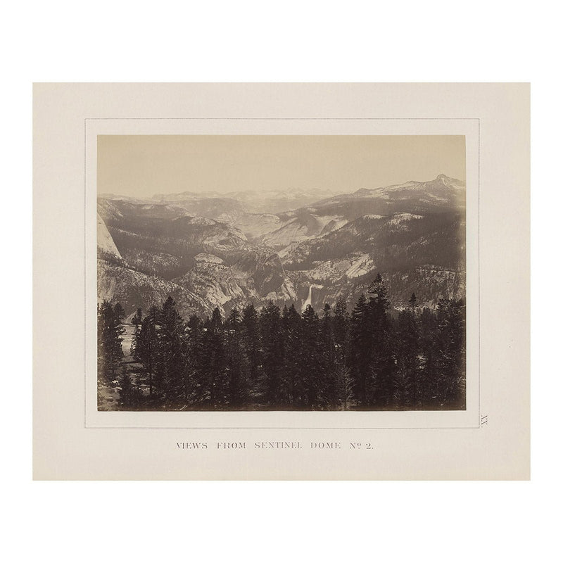 View from Sentinel Dome 2, Yosemite 1868 - Muir Way - Photograph