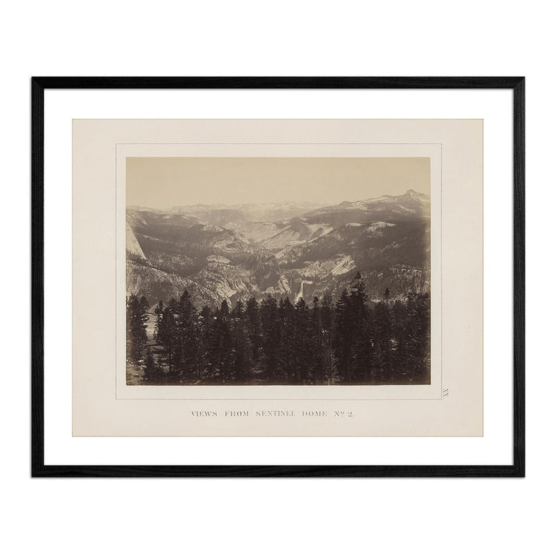 View from Sentinel Dome 2, Yosemite 1868 - Muir Way - Photograph