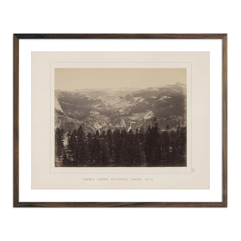 View from Sentinel Dome 2, Yosemite 1868 - Muir Way - Photograph