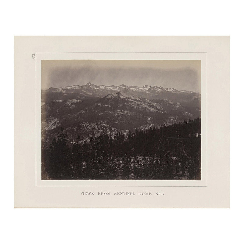 View from Sentinel Dome 3, Yosemite 1868 - Muir Way - Photograph