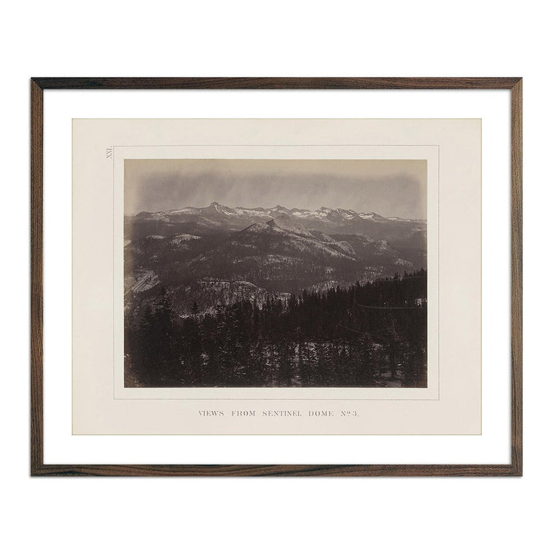 View from Sentinel Dome 3, Yosemite 1868 - Muir Way - Photograph
