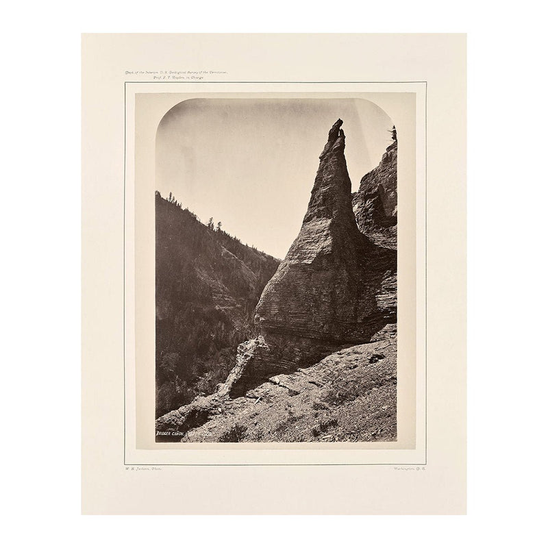 View in Bridger Canyon, Near Fort Ellis, Yellowstone 1873 - Muir Way - Photograph