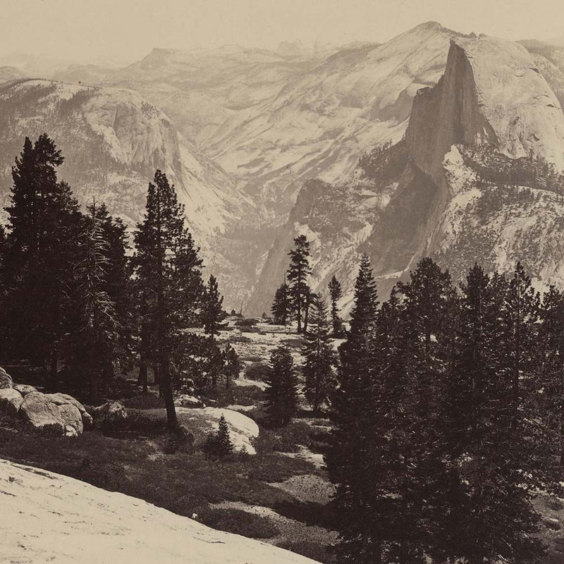 View from Sentinel Dome 1, Yosemite 1868 - Muir Way - Photograph