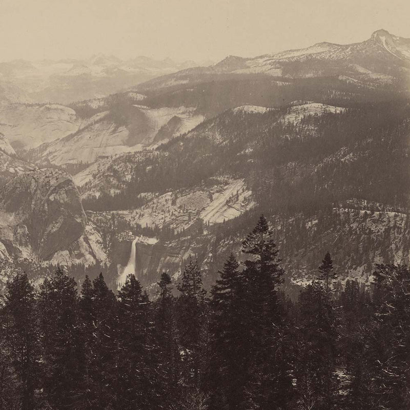 View from Sentinel Dome 2, Yosemite 1868 - Muir Way - Photograph