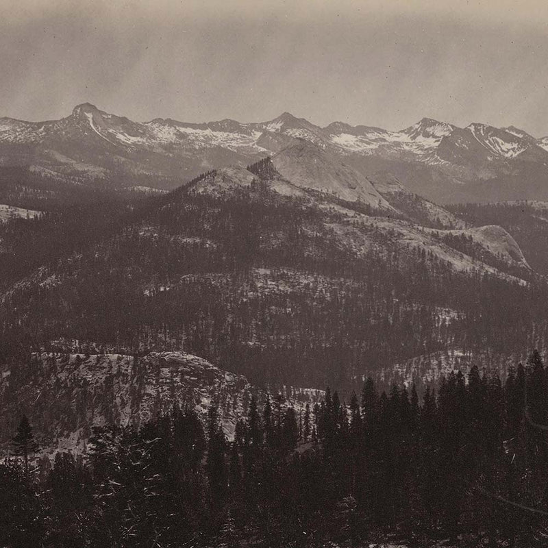View from Sentinel Dome 3, Yosemite 1868 - Muir Way - Photograph