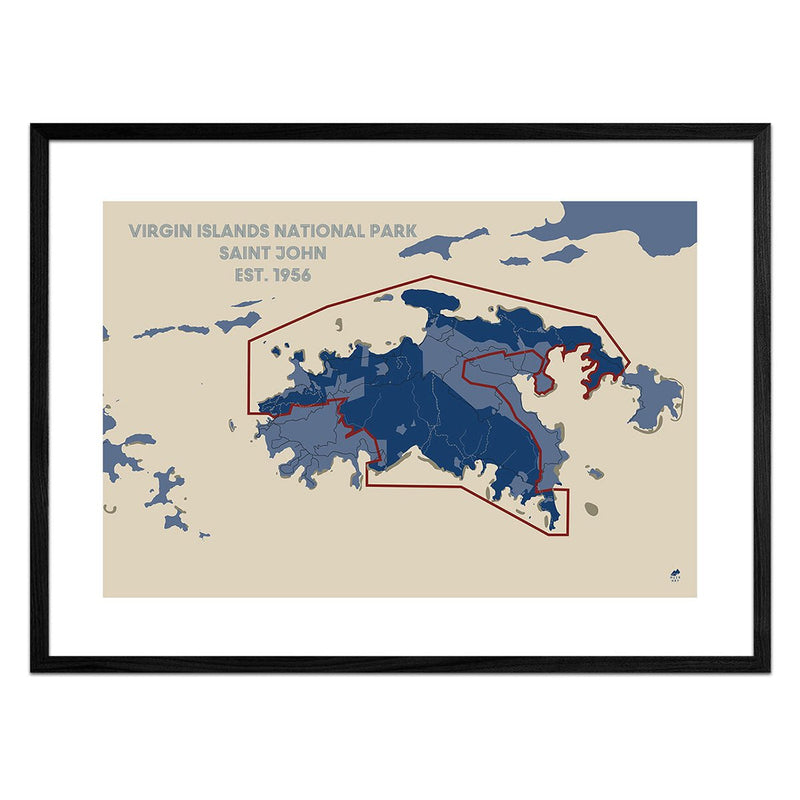 Virgin Islands National Park Map - Muir Way - National Park