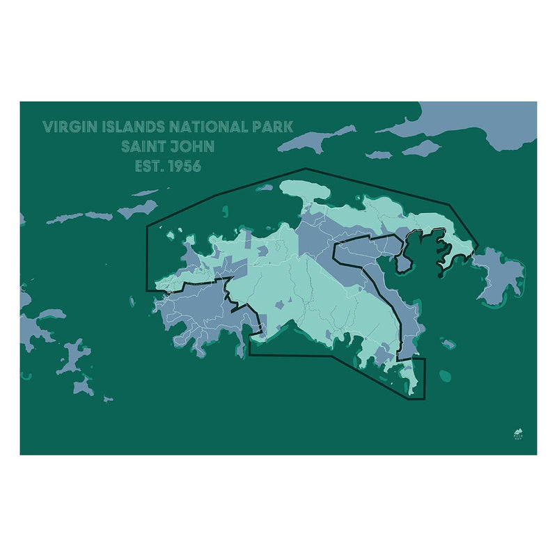 Virgin Islands National Park Map - Muir Way - National Park