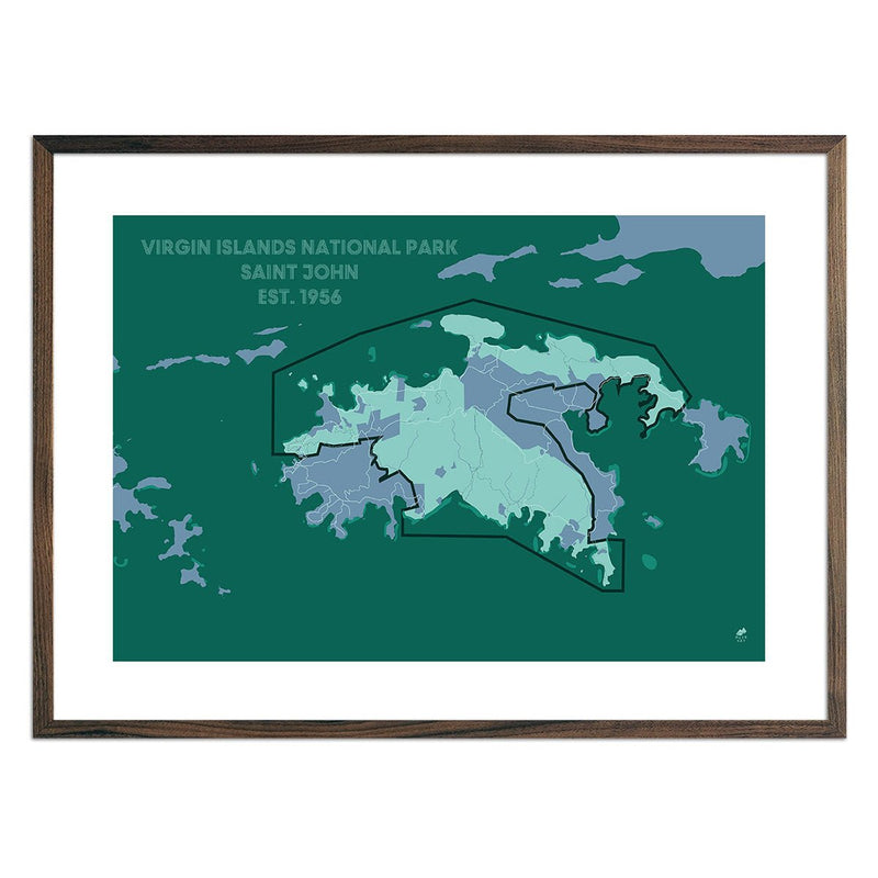 Virgin Islands National Park Map - Muir Way - National Park