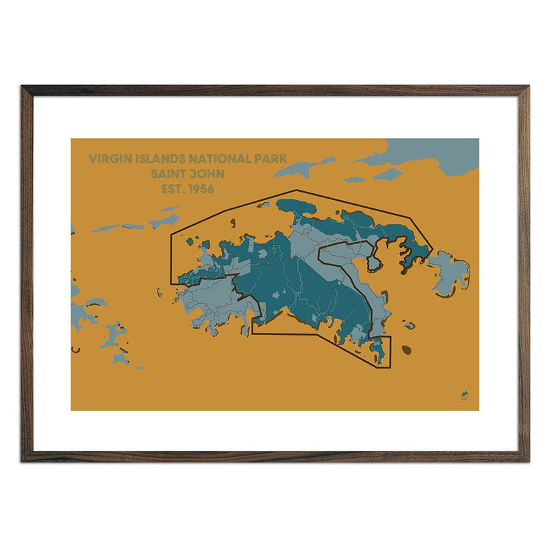 Virgin Islands National Park Map - Muir Way - National Park