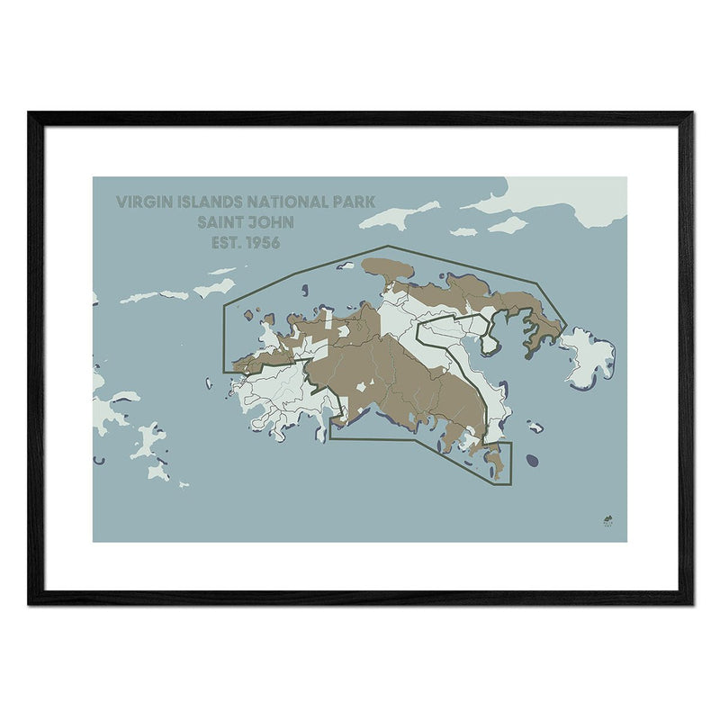Virgin Islands National Park Map - Muir Way - National Park