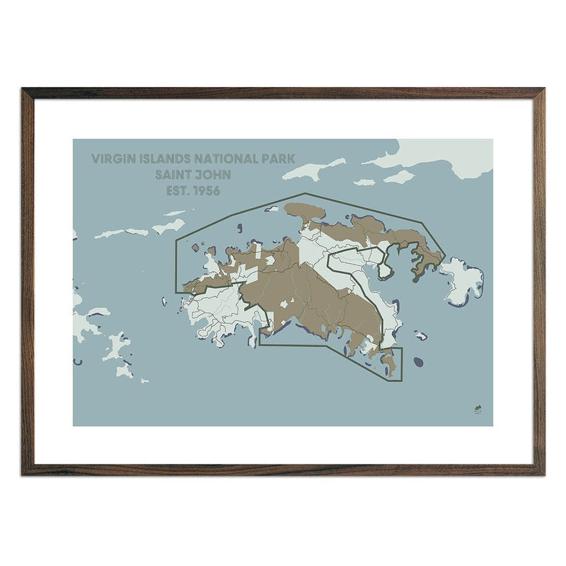 Virgin Islands National Park Map - Muir Way - National Park