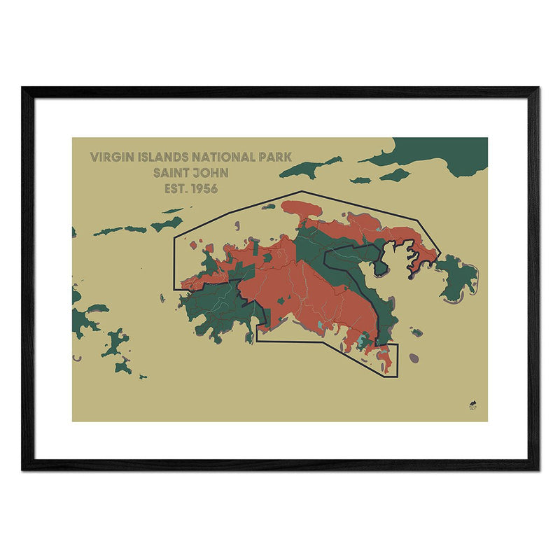 Virgin Islands National Park Map - Muir Way - National Park