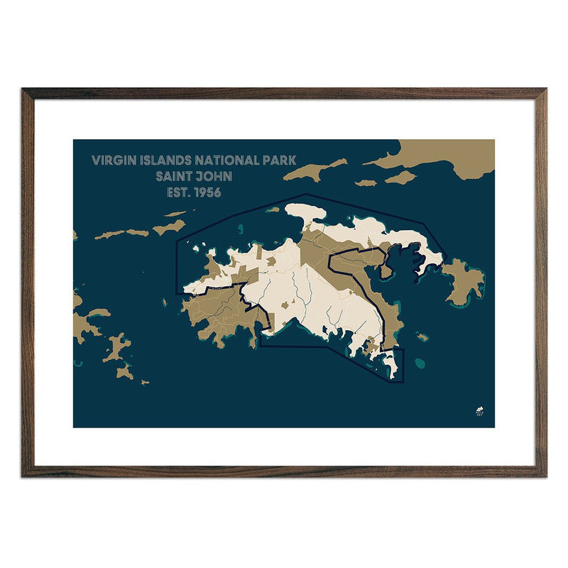 Virgin Islands National Park Map - Muir Way - National Park