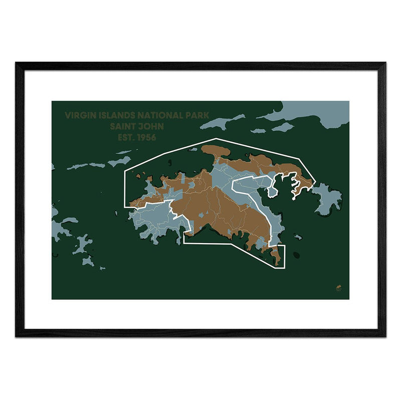 Virgin Islands National Park Map - Muir Way - National Park