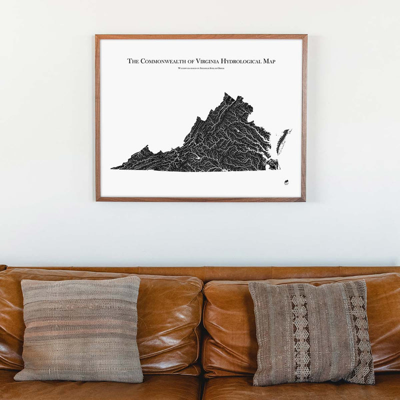 Virginia Hydrological Map - Muir Way - Hydrology