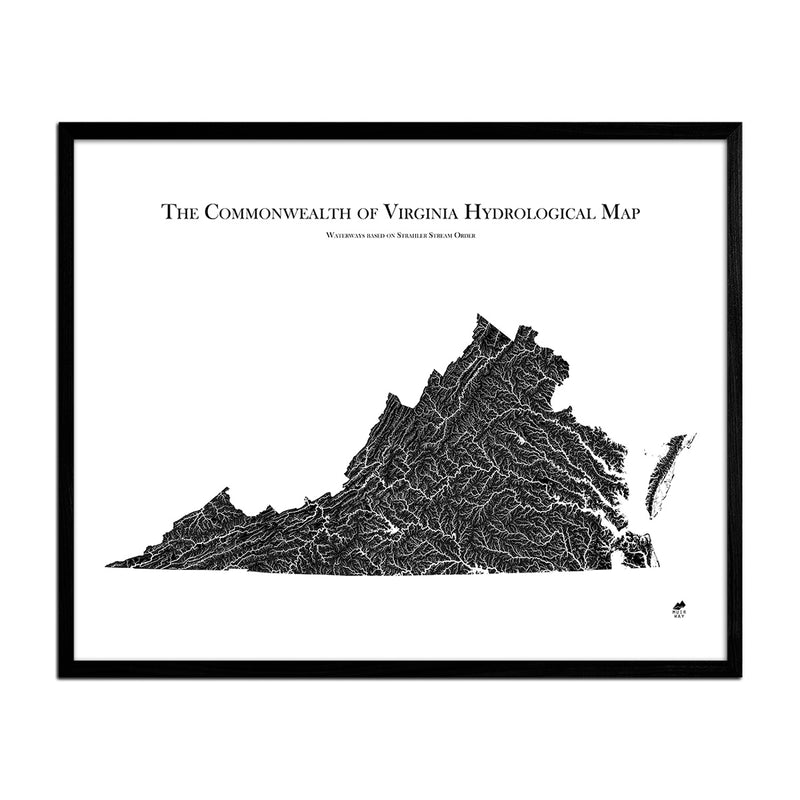 Virginia Hydrological Map - Muir Way - Hydrology