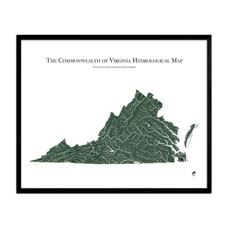 Virginia Hydrological Map - Muir Way - Hydrology