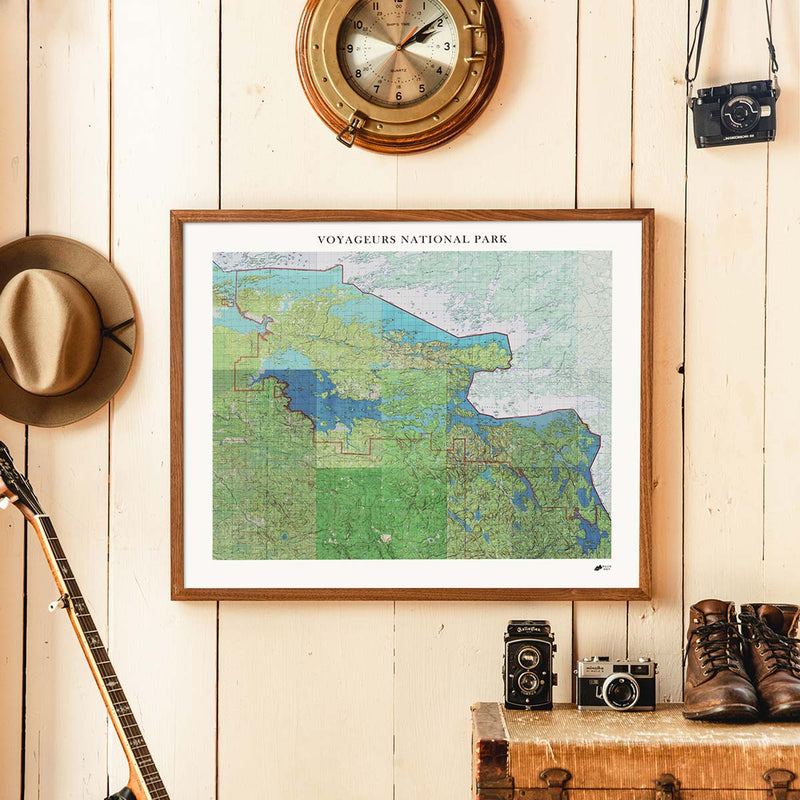 Voyageurs Shaded Relief Map - Muir Way - Relief Series