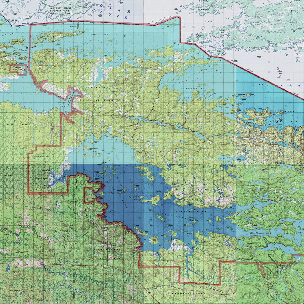 Voyageurs Shaded Relief Map – Muir Way