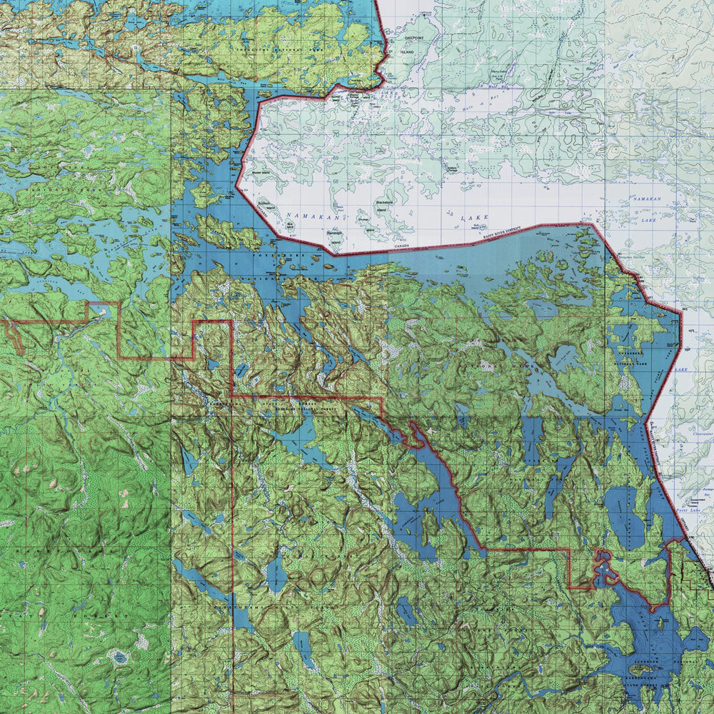 Voyageurs Shaded Relief Map – Muir Way