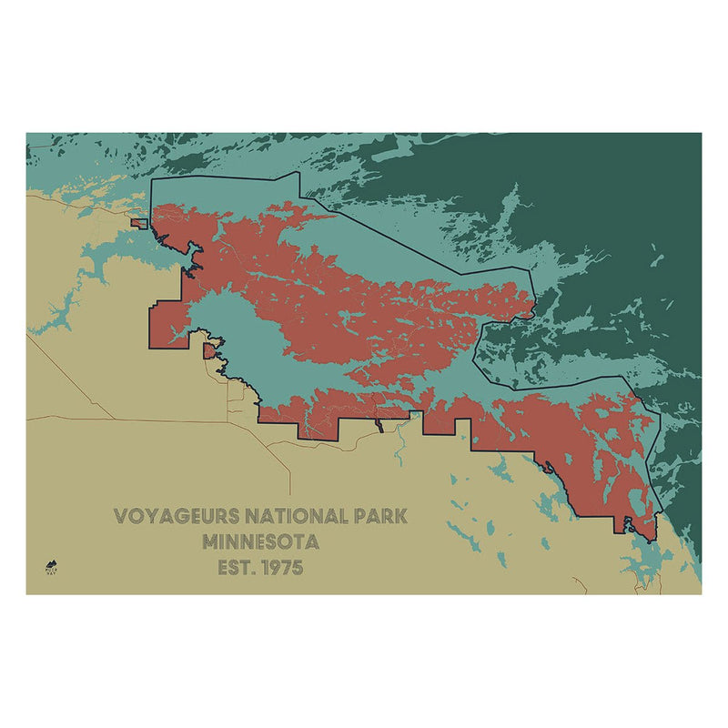 Voyageurs National Park Map - Muir Way - National Park
