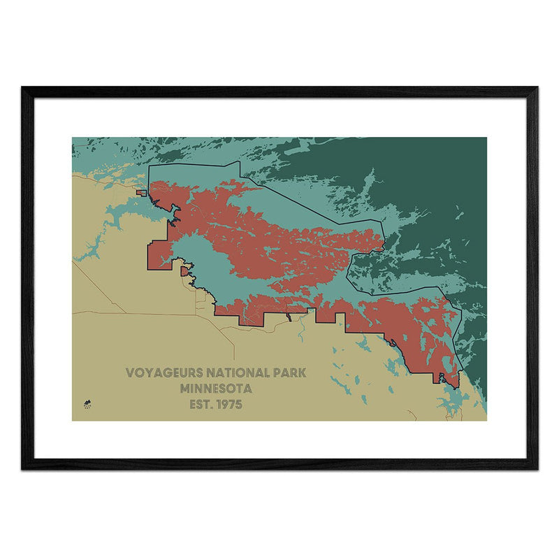 Voyageurs National Park Map - Muir Way - National Park
