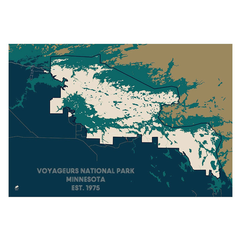 Voyageurs National Park Map - Muir Way - National Park