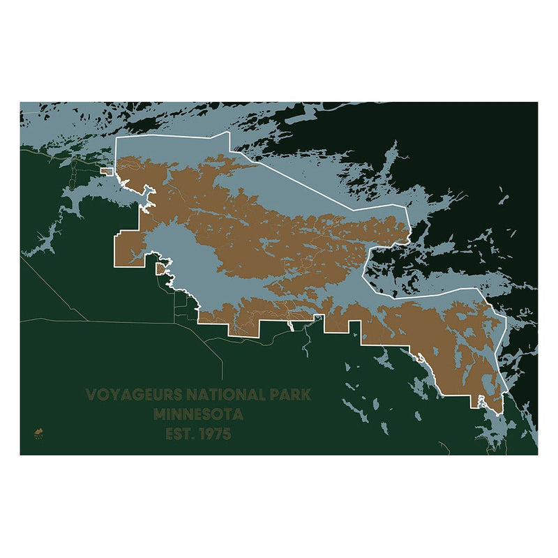 Voyageurs National Park Map - Muir Way - National Park