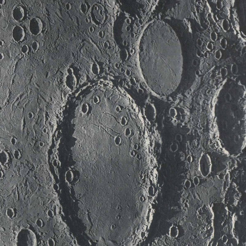 1874 Wargentin Crater Print - Muir Way - Astronomy