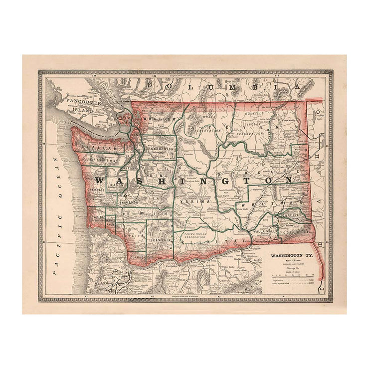 Washington 1883 Map – Muir Way