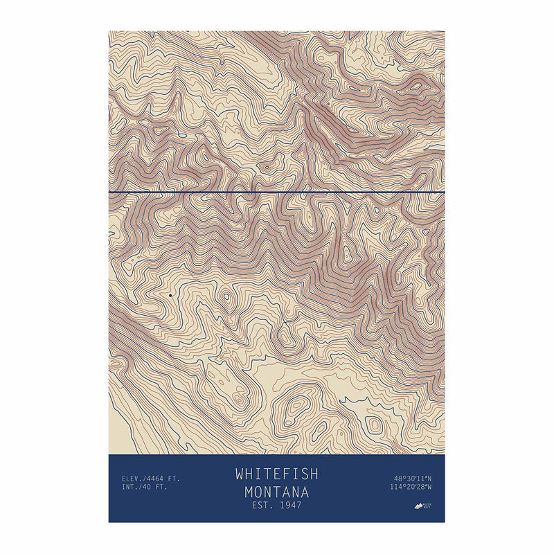 Whitefish, Montana - Muir Way - TOPO Series