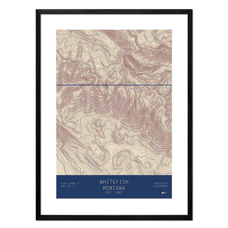 Whitefish, Montana - Muir Way - TOPO Series