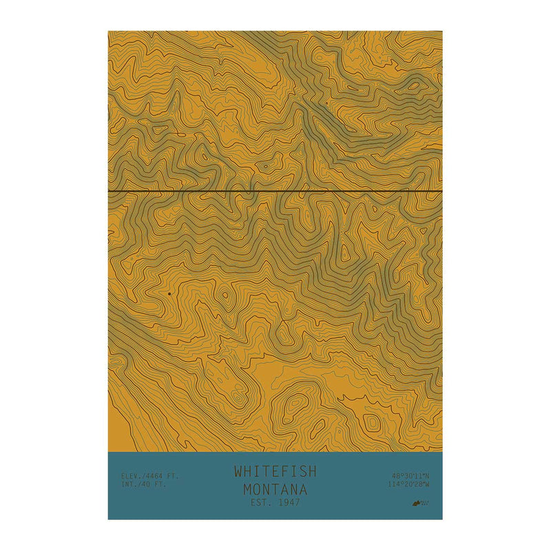 Whitefish, Montana - Muir Way - TOPO Series