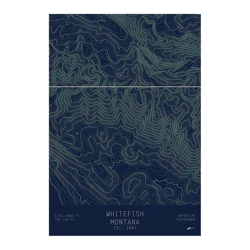 Whitefish, Montana - Muir Way - TOPO Series