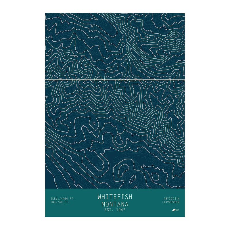 Whitefish, Montana - Muir Way - TOPO Series