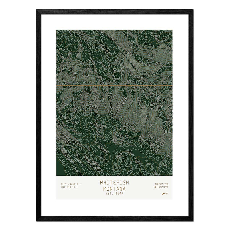Whitefish, Montana - Muir Way - TOPO Series