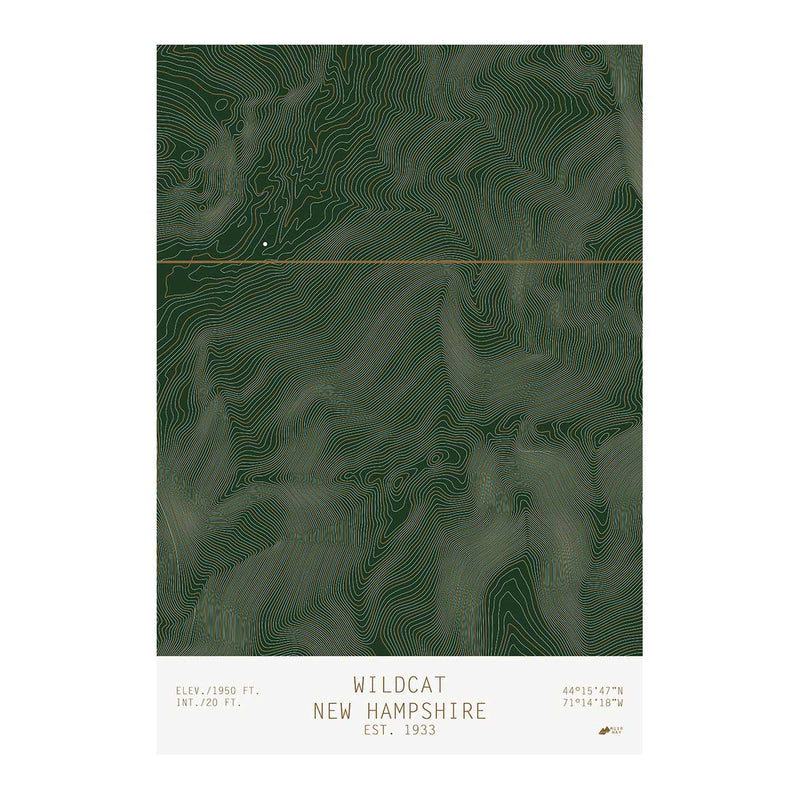 Wildcat, New Hampshire - Muir Way - TOPO Series