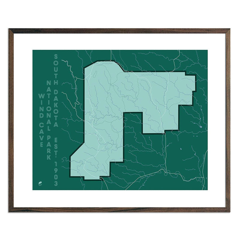 Wind Cave National Park Map - Muir Way - National Park