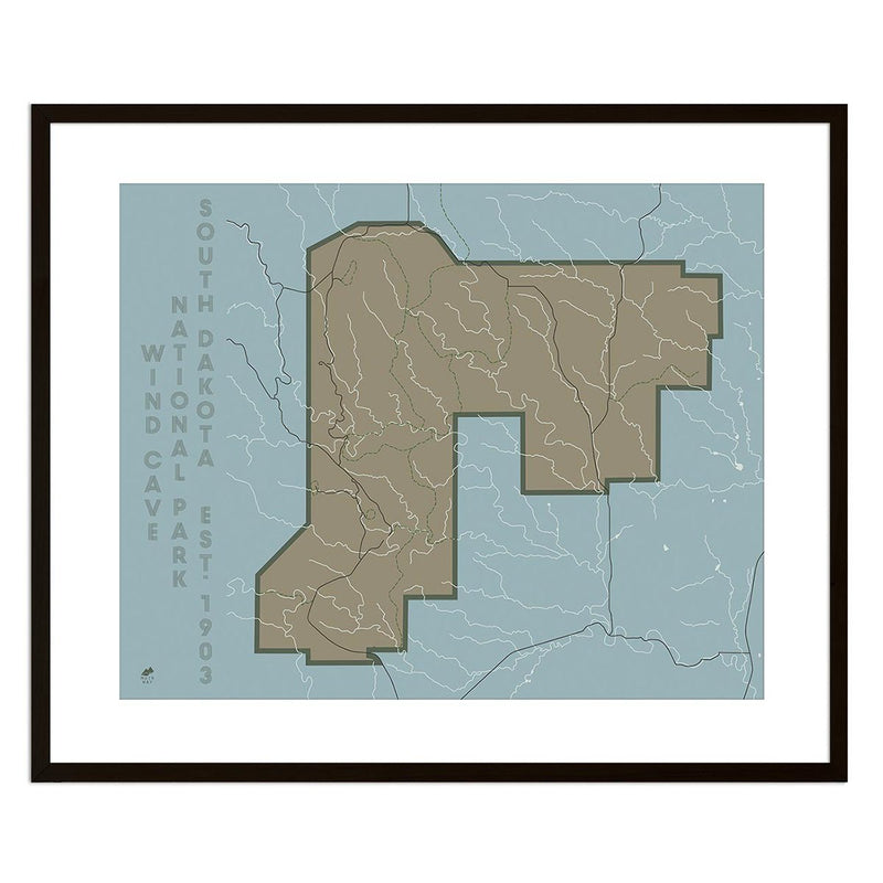 Wind Cave National Park Map - Muir Way - National Park