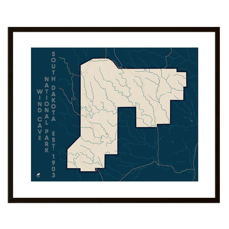 Wind Cave National Park Map - Muir Way - National Park