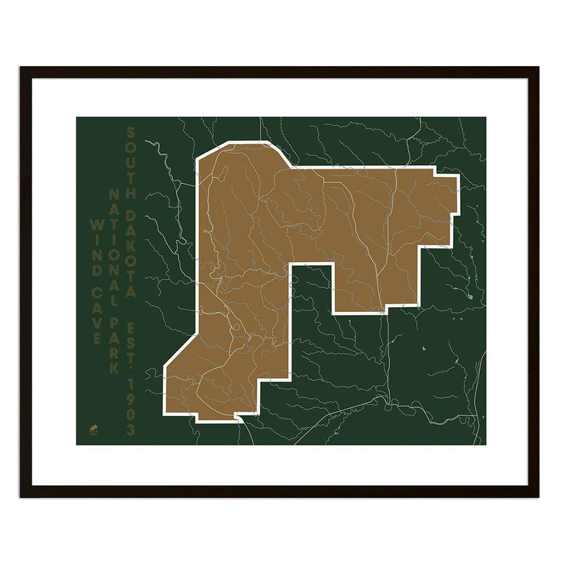 Wind Cave National Park Map - Muir Way - National Park