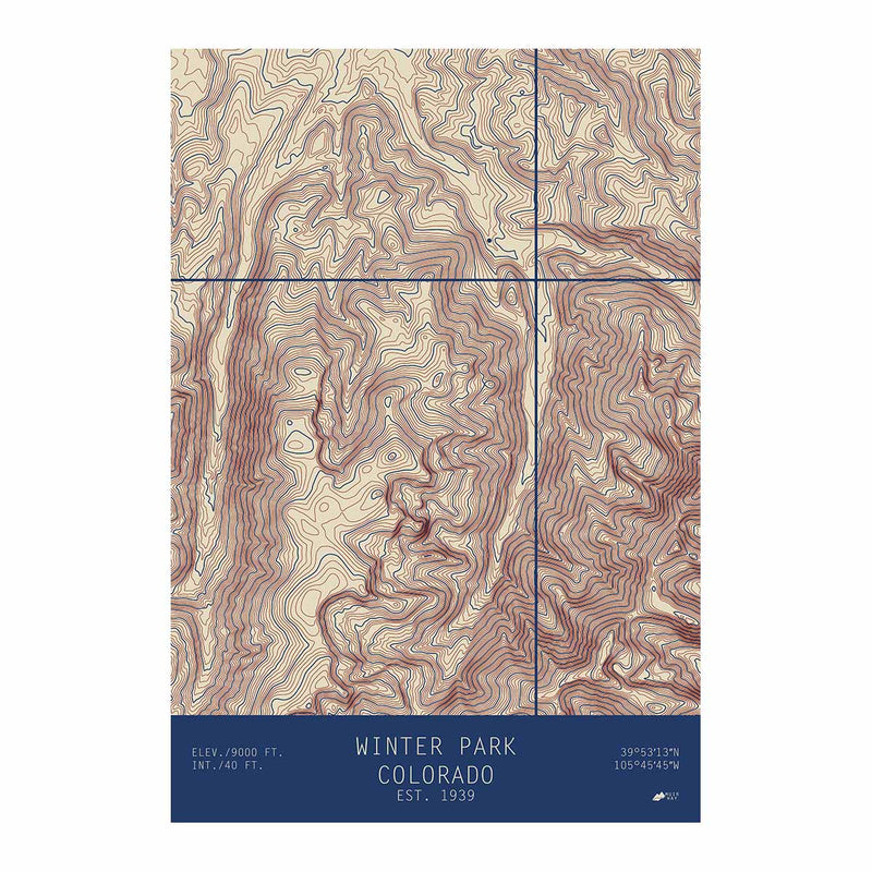 Winter Park, Colorado - Muir Way - TOPO Series