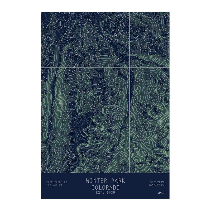 Winter Park, Colorado - Muir Way - TOPO Series