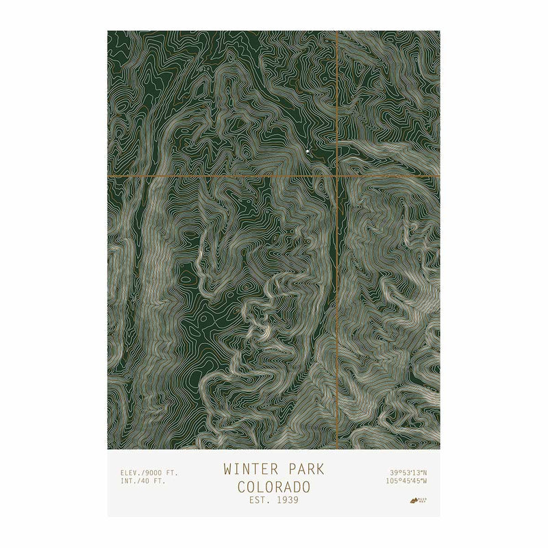 Winter Park, Colorado - Muir Way - TOPO Series