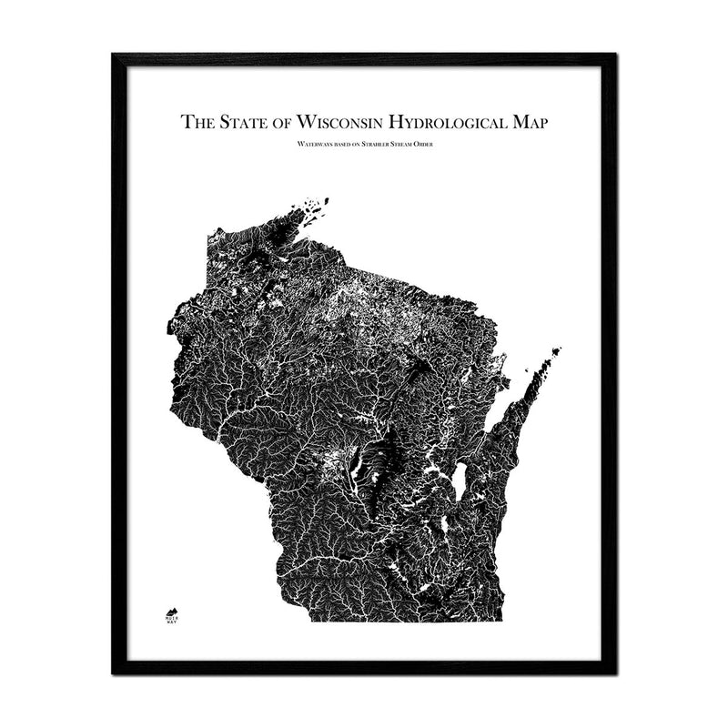 Wisconsin Hydrological Map - Muir Way - Hydrology