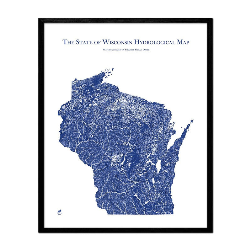 Wisconsin Hydrological Map - Muir Way - Hydrology