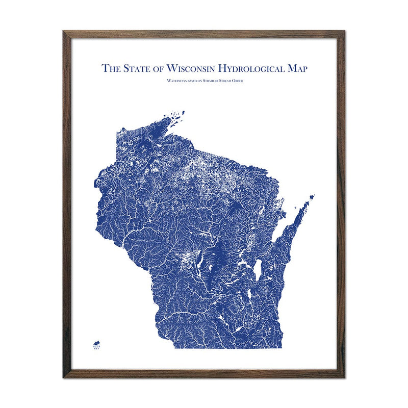 Wisconsin Hydrological Map - Muir Way - Hydrology
